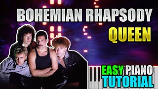 Bohemian Rhapsody - Queen | Easy Piano tutorial