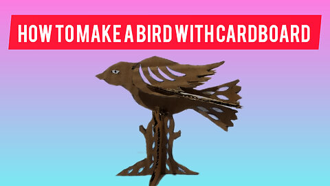 Teaching how to make a cardboard bird