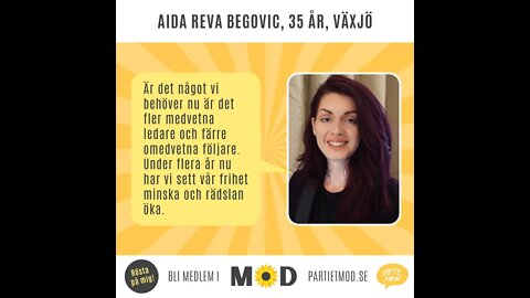 Aida Reva Begovic, 35 år, beteendevetare, kommunikatör, Växjö | Riksdagskandidat MoD