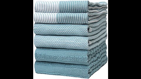 Premium Kitchen Towels (20”x 28”, 6 Pack) Kitchen Towels Cotton