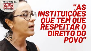 Marcia Tiburi afirma que é preciso respeitar as instituições em momentos críticos | Momentos