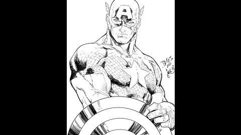 Inking Captain America #1