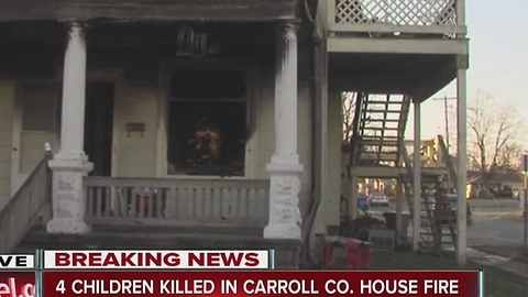 4 children killed, 3 adults hospitalized in Carroll County house fire