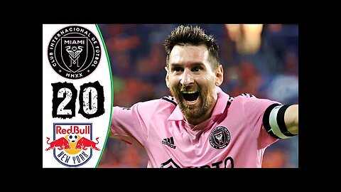 Messi Unbelievable Vision Goal - Inter Miami vs New York RB 2-0 Highlights 2023