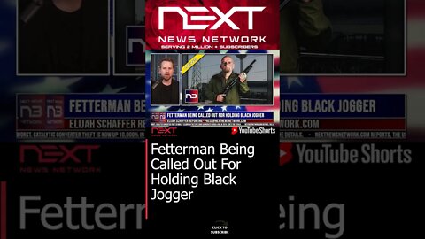 Fetterman Being Called Out For Holding Black Jogger #shorts