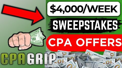 Fastest $2,250 Cpa Marketing METHOD for 2023 _ Cpagrip _ Ogads (For EVERYONE)