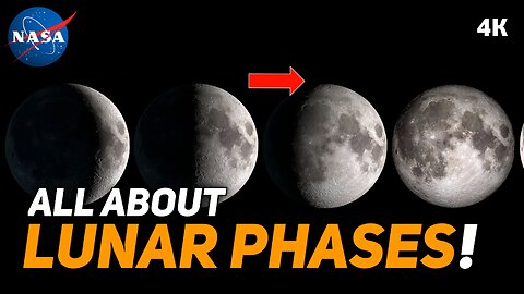 Exploring Moon Phases 2022 By NASA in 4K | Unveiling Lunar Magic of the Northern Hemisphere