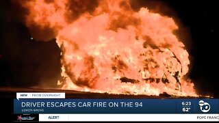 Driver escapes car fire on SR-94 off-ramp