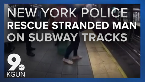 NYPD Rescues Stranded Man On Subway Tracks