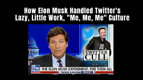Tucker Carlson: How Elon Musk Handled Twitter's Lazy, Little Work, "Me, Me, Me" Culture