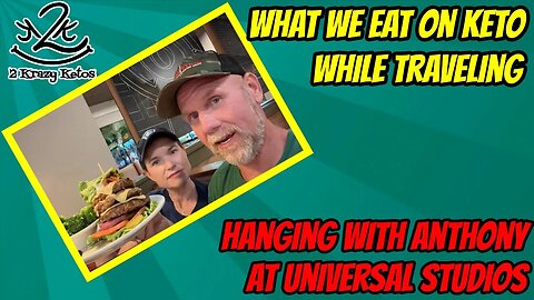 What we eat on keto while traveling | Best keto item at Denny's | Hanging with Anthony