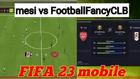 FIFA 23 Mobile ▶️gameplay | mesi vs FootballFancyCLB