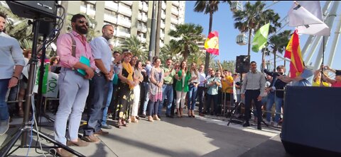 Almería| La candidata Olona abarrota Plaza de las Velas