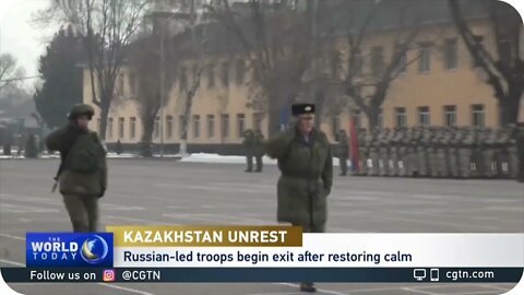 Russia-led bloc starts pulling troops out of Kazakhstan after restoring calm