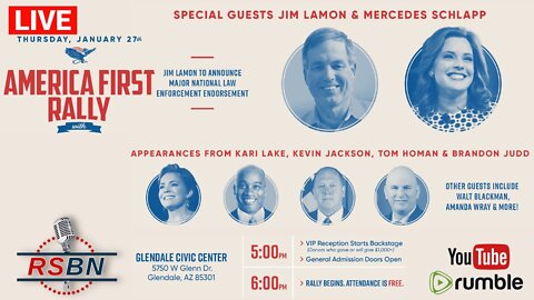 America First Rally Featuring Jim Lamon, Kari Lake, Mercedes Schlapp, Ric Grenell and more