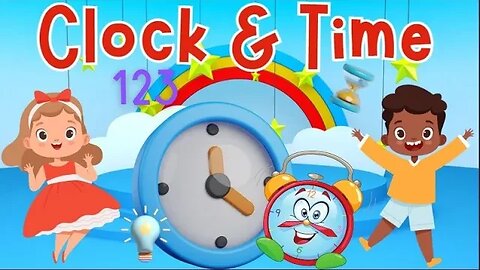 Clock & Time For Kids | 24 Hours In English | Daily Routine For Children