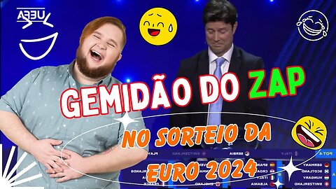 ‘Gemidão do zap’ rouba a cena em sorteio da Euro 2024 e deixa público constrangido;