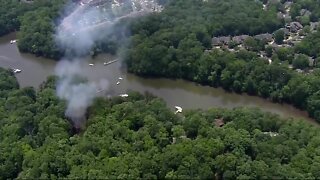 Edgewater fire chopper video