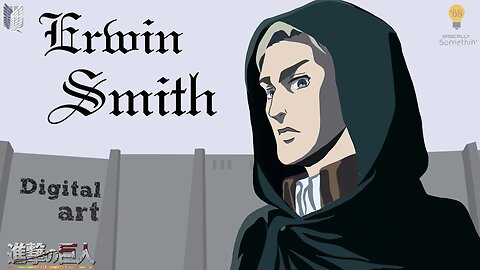 Drawing Erwin Smith | Attack on Titan Anime Character Digital Art Timelapse