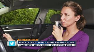 Family of deputy killed in drunk driving crash pushing for new DUI laws