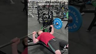 Attempt to my benchpress personal record #gym #fypシ #fypシ゚viral ￼