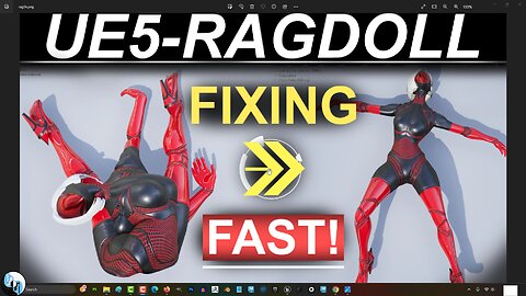 Unreal-5: Ragdoll Collision & Rotation Limiting (2 MINUTES!!)
