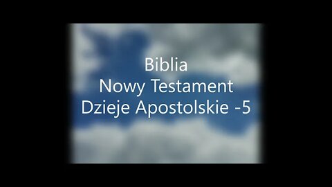 Biblia Nowy Testament Dzieje Apostolskie -5