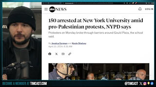 MASS ARRESTS As Police STORM Anti Israel Protest At NYU