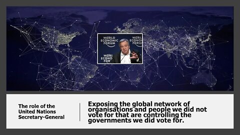 The global network we did not vote for that is controlling the governments we did vote for Ep1 UN