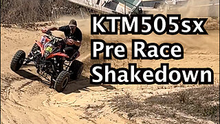 KTM505SX Shakedown pre race ride.