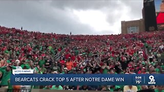 Bearcats crack the top 5 after big win at Notre Dame