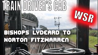 Behind the driver's cab, cab ride , diesel railcar from Bishops Lydeard to Norton Fitzwarren WSR, UK