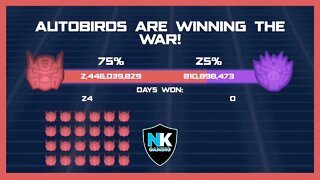 Angry Birds Transformers 2.0 - War Pass Day 24 Results + Cosmos & Megatron