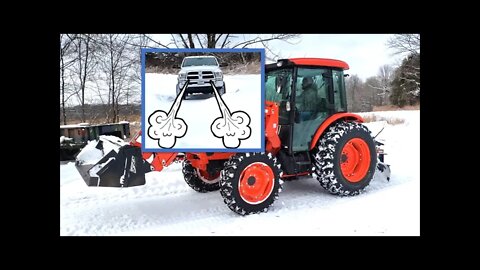 Southern Illinois tractor snow plowing VLOG! Car stuck, plowing our road & more.