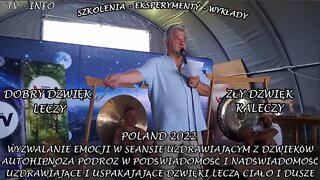 AUTOHIPNOZA PODRÓŻ W PODŚWIADOMOŚĆ I NAD ŚWIADOMOŚĆ SEANS UZDRAWIAJĄCY DŹWIĘKIEM GONGÓW/2022©TV NFO