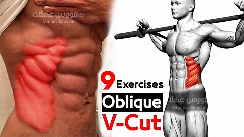 V CUT ABS WORKOUT (9 Best oblique Exercise)