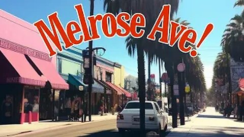 Melrose is the Hippest street in Hollywood. Check it out!