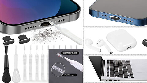 Mobile Phone Charging Port Dust Plug for IPhone 14 13 Pro Max Port Cleaner Kit Computer Keyboard Cle