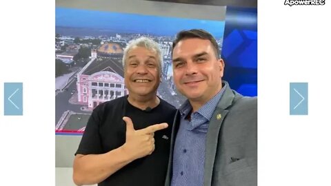 Flavio Bolsonaro visita Sikêra Jr e faz elogios ao apresentador