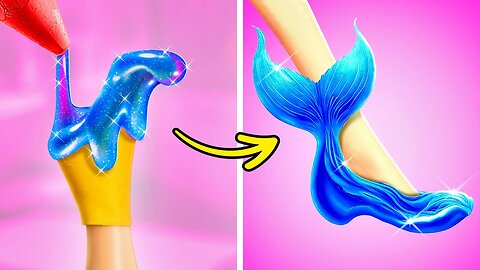 DIY Hacks How To Be a Mermaid 🧜‍♂️🧜‍♀️ DIY Mermaid Crafts and Tails For Dolls