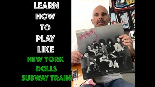 How To Play Subway Train By The New York Dolls On Guitar Lesson - WITH SOLO!