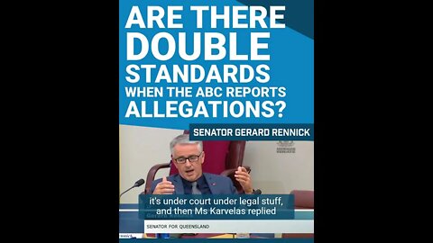 Are there double standards when the ABC reports allegations?