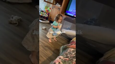 Mama catches first steps!!