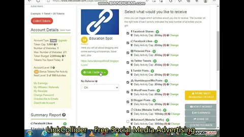 LinkCollider (Free Promote website, webpages, Youtube Channel, Instagram, and Blogger (2nd video