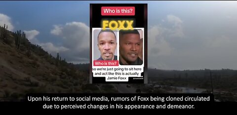 Jamie Foxx Strange Clone Conspiracy Theory and His Clone Movie Mind Control Predictive Programming