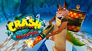 CRASH BANDICOOT 3 WARPED (PS1) #6 - Gameplay Crash Bandicoot vs. Dingodile! (Dublado em PT-BR)