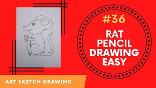 How to Draw Rat Step by Step in Easy way l Rat Pencil Drawing Easy #ratdrawing #easydrawing