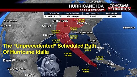 The "Unprecedented" Scheduled Path Of Hurricane Idalia - Dane Wigington