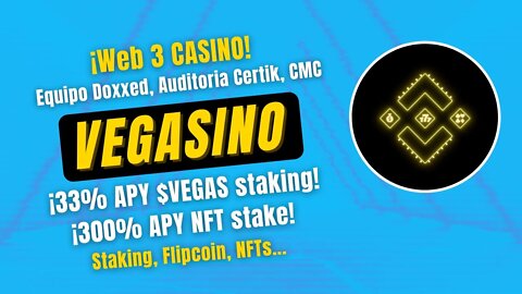 VEGASINO 🤑🤑 Todo sobre $VEGAS y su CASINO web 3 en la BSC