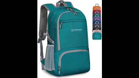 Packable Hiking Backpack:40L Lightweight Daypack - Foldable Day Pack Back Packs Camping Water R...